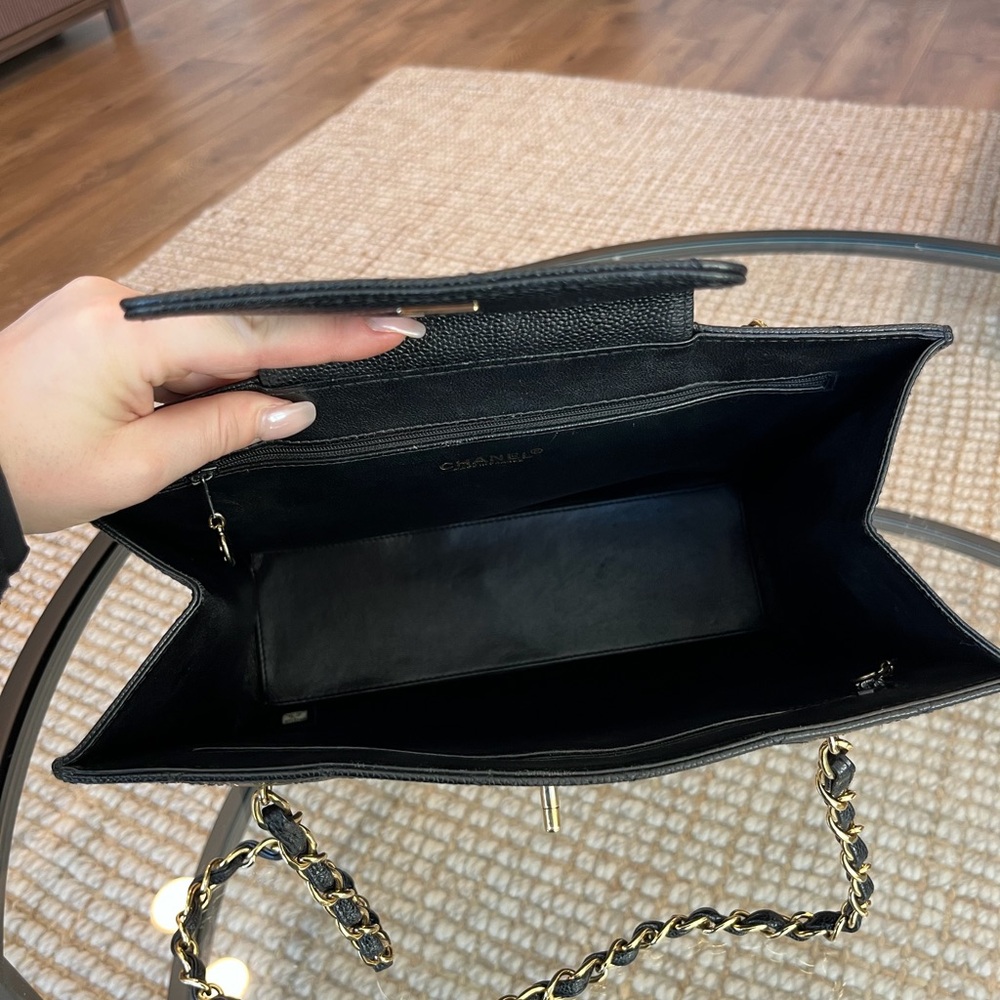 Chanel Black Caviar Shopping Tote - Picture 12 of 16